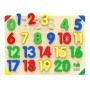 STEM Puzzle Dezvoltare tactila sa invatam Numerele de la 1 la 20 cu 21 piese 3-6 ani